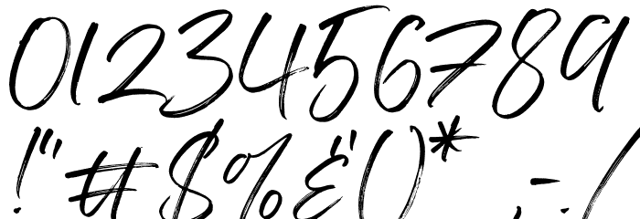 IndigoForestDemoVersion Font OTHER CHARS