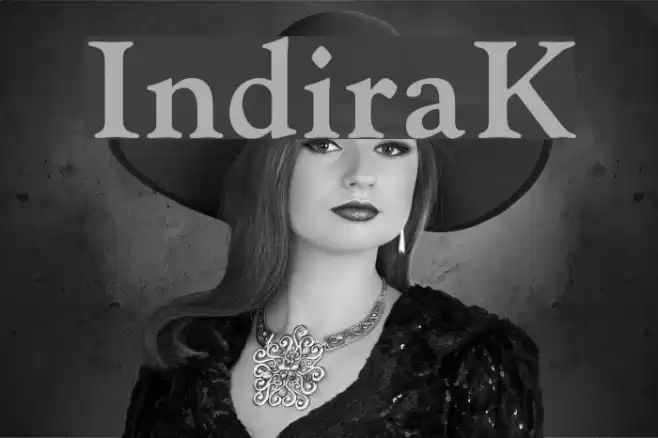 IndiraK Font examples