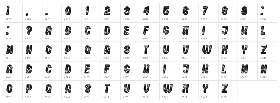Indirect Implication 3D Filled Italic Character Map