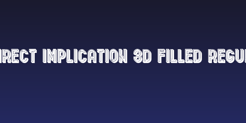 Indirect Implication 3D Filled Regular Social Header