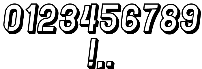 Indirect Implication 3D Italic Font OTHER CHARS