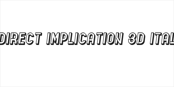 Indirect Implication 3D Italic Logo