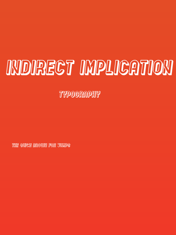 Indirect Implication 3D Italic Poster