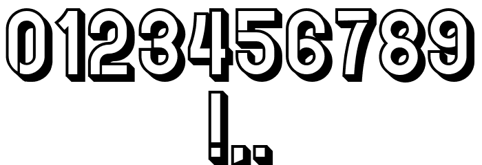 Indirect Implication 3D Regular Font OTHER CHARS