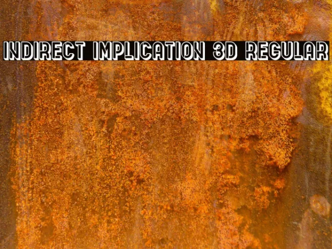 Indirect Implication 3D Regular Example 1