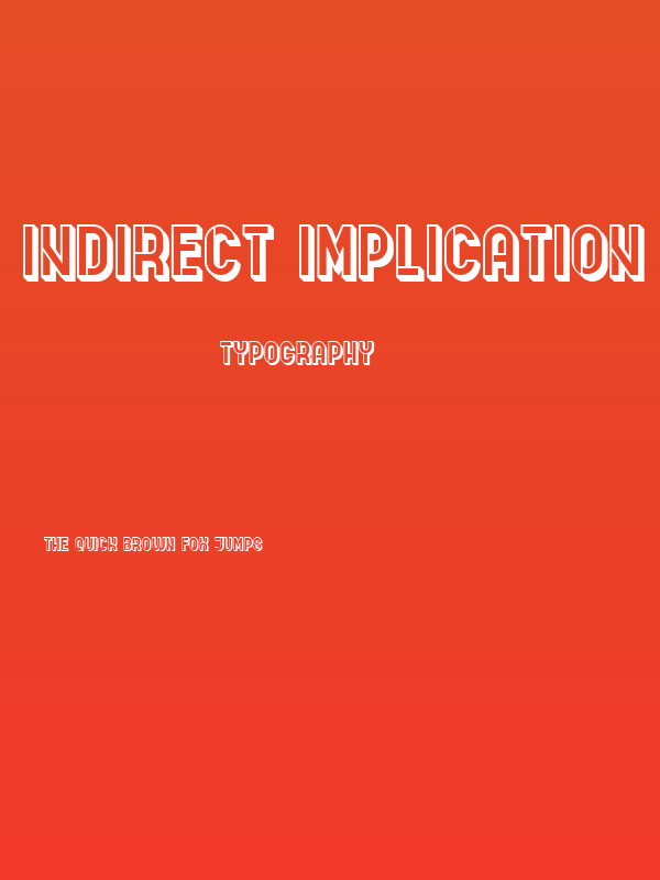 Indirect Implication 3D Regular Poster