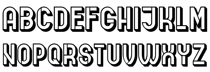 Indirect Implication 3D Regular Font LOWERCASE