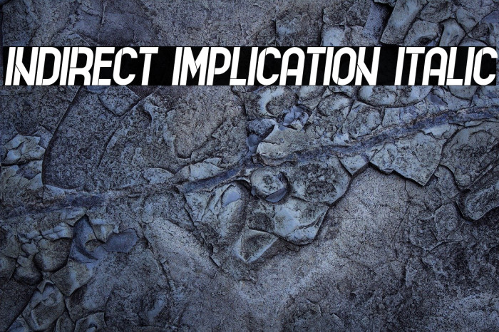 Indirect Implication Italic Font examples