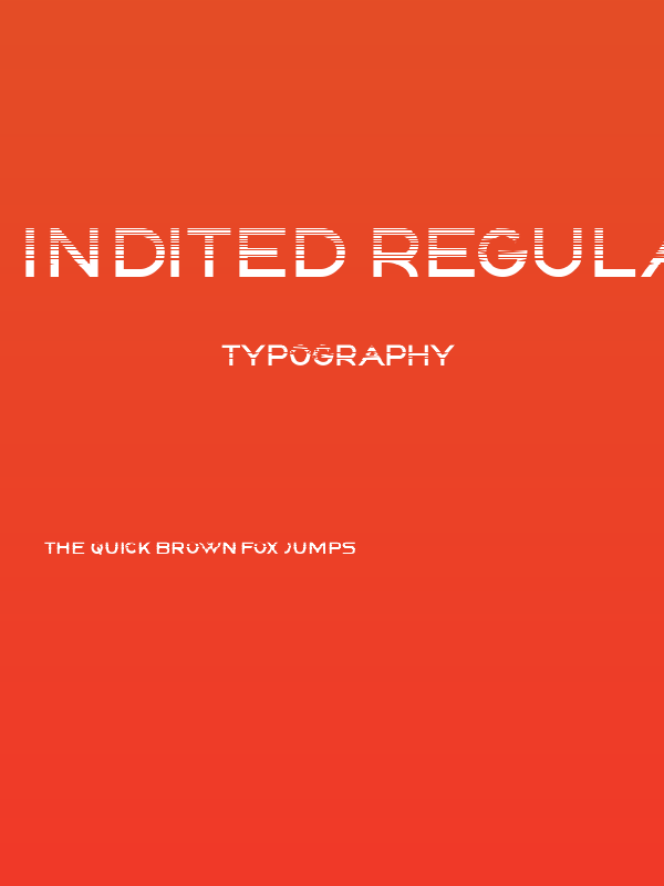 Indited Regular Poster