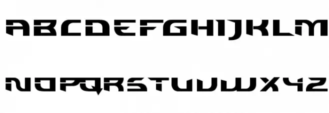 Individigital Black フォント 大文字