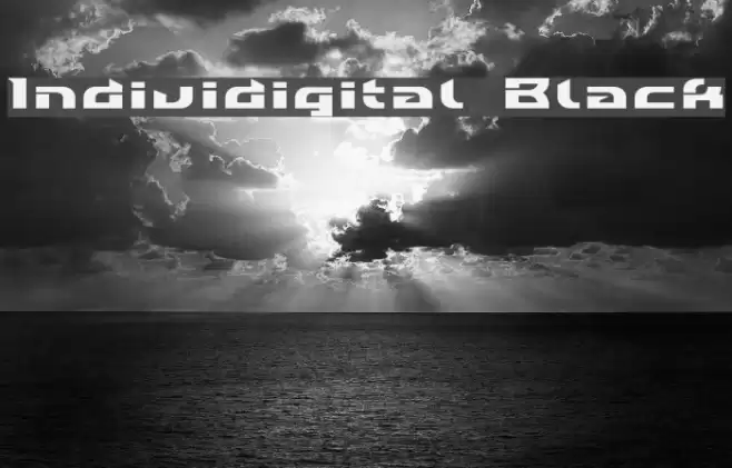Individigital Black Font examples
