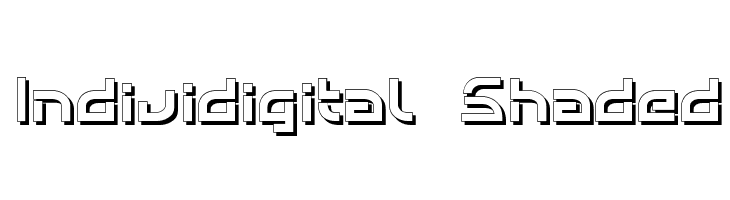 Individigital Shaded  Frei Schriftart Herunterladen