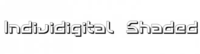 Individigital Shaded  Fuentes Gratis Descargar