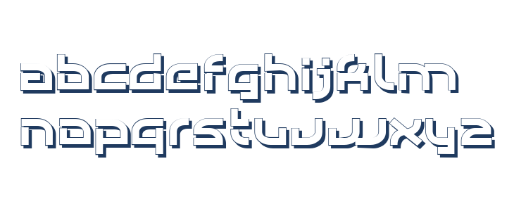 Individigital Shaded Lowercase
