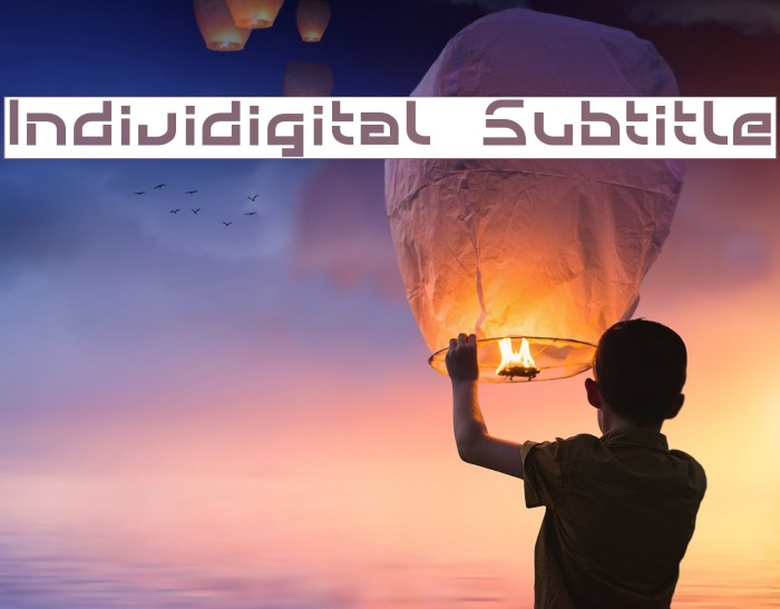 Individigital Subtitle Font examples