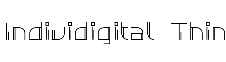 Individigital Thin  Fuentes Gratis Descargar