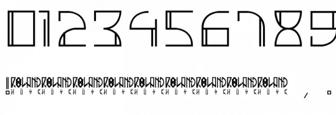 Individigital Thin Font OTHER CHARS