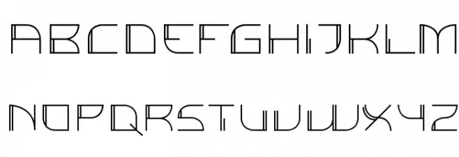 Individigital Thin 字体 大写