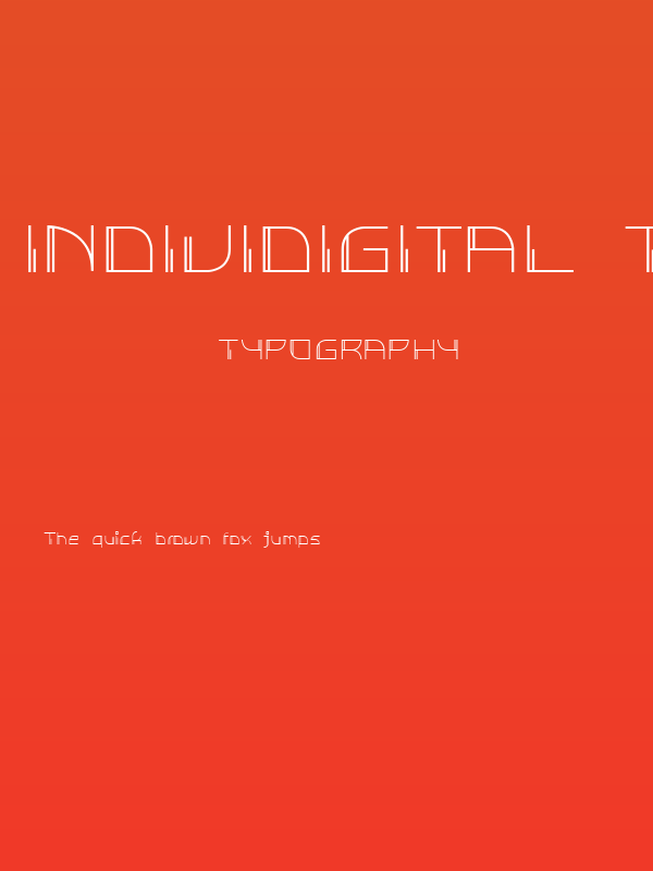 Individigital Thin Poster