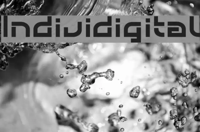 Individigital Font examples