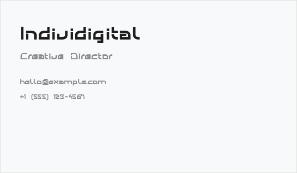 Individigital Business Card