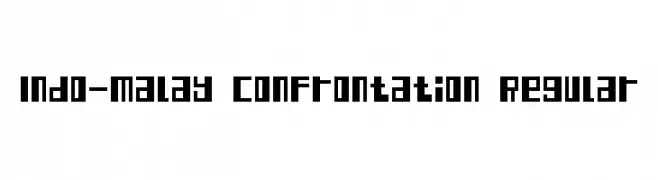 Indo-Malay Confrontation Regular  لخطوط تنزيل