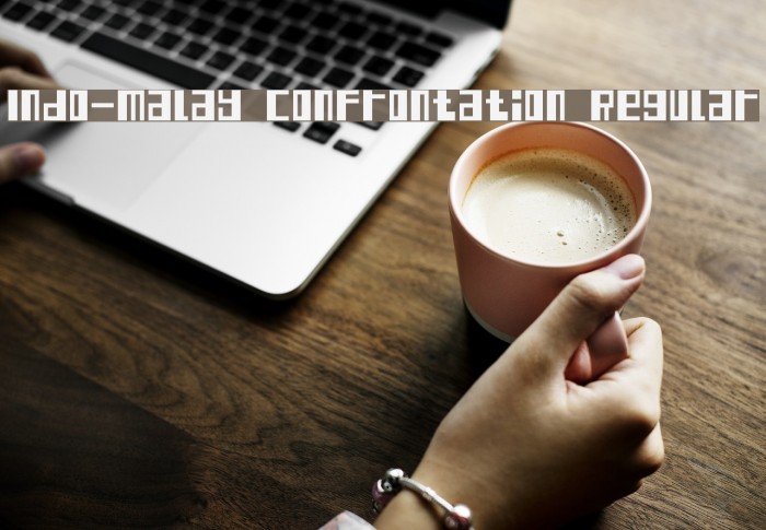 Indo-Malay Confrontation Regular Font examples