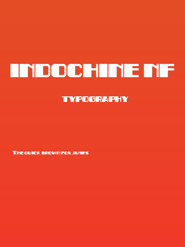 Indochine NF Poster