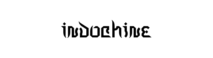 Indochine  font caratteri gratis