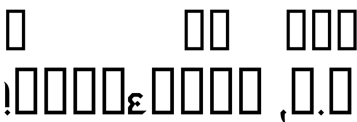 Indochine Font OTHER CHARS