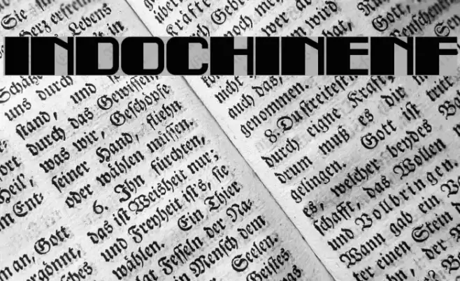 IndochineNF Font examples