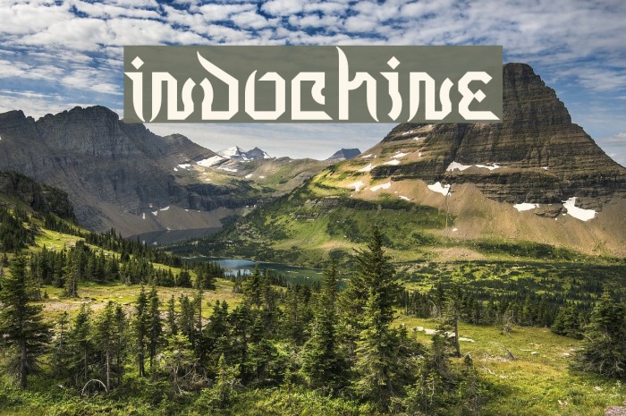Indochine Font examples