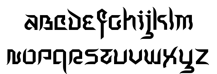 Indochine Font LOWERCASE