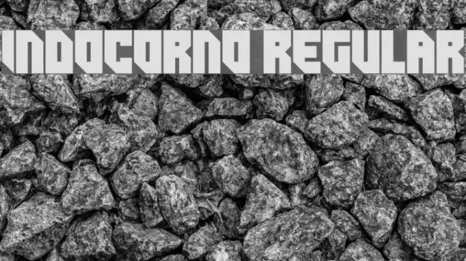 Indocorno Regular Font examples