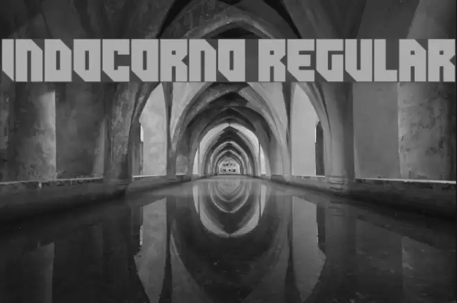 Indocorno Regular Font examples