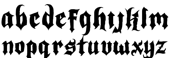 Indoctrine Font LOWERCASE
