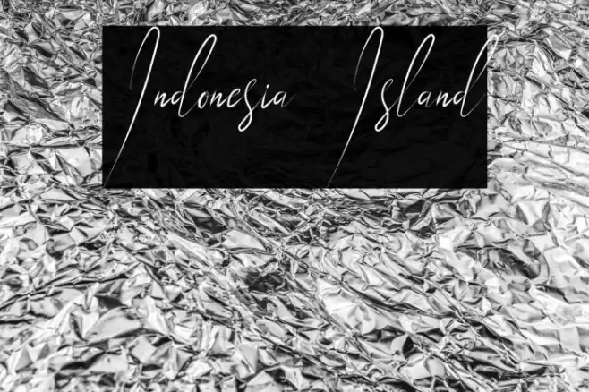 Indonesia Island Font examples