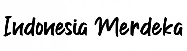 Indonesia Merdeka  Frei Schriftart Herunterladen