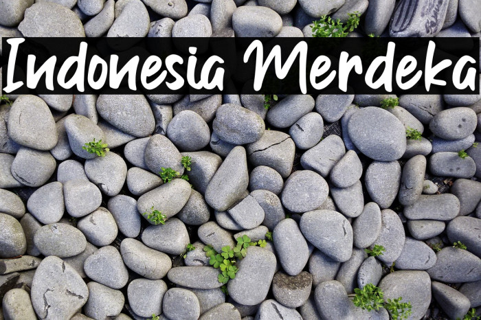 Indonesia Merdeka Font examples