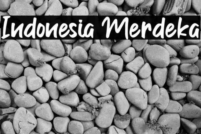 Indonesia Merdeka फ़ॉन्ट examples