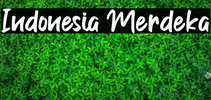 Indonesia Merdeka Font examples