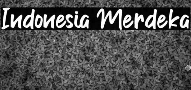 Indonesia Merdeka फ़ॉन्ट examples