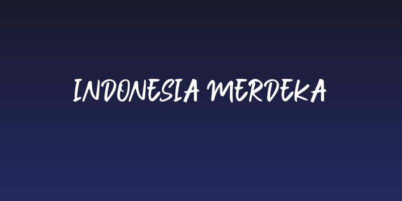Indonesia Merdeka Social Header