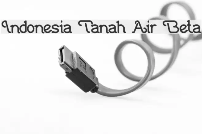 Indonesia Tanah Air Beta Font examples
