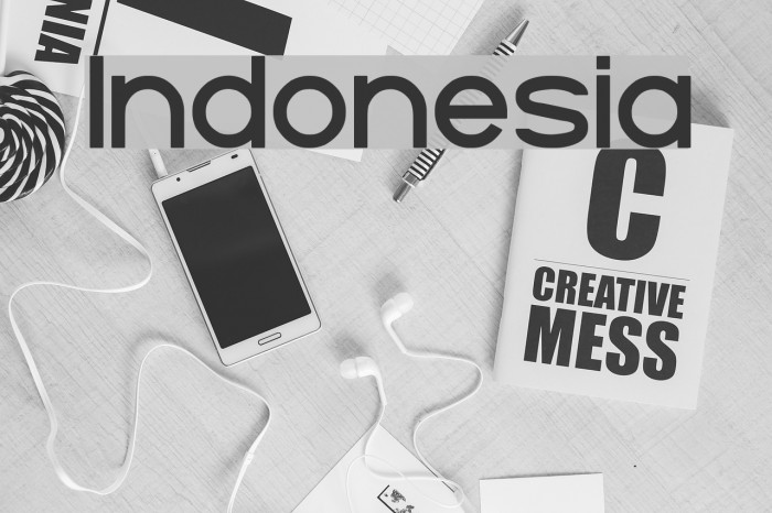 Indonesia Font examples
