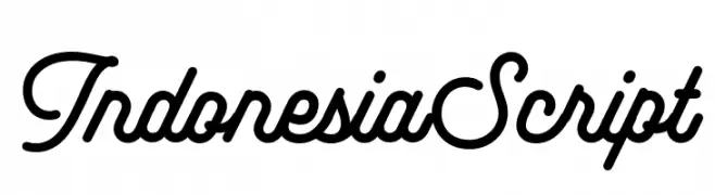 IndonesiaScript  Frei Schriftart Herunterladen