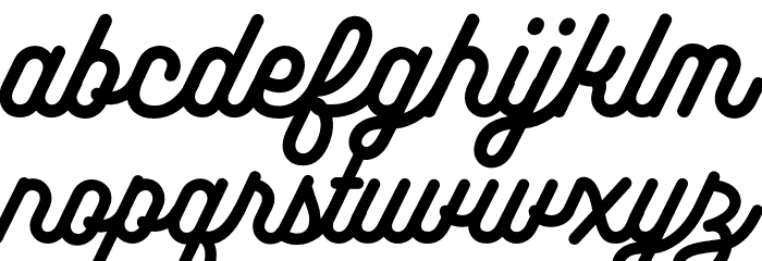 IndonesiaScript Font LOWERCASE