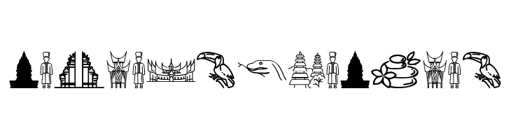 Indonesian Icons Шрифта