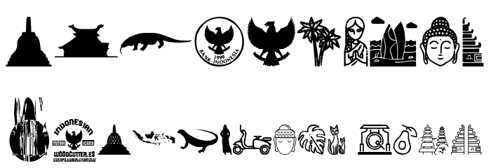 Indonesian Icons Font OTHER CHARS