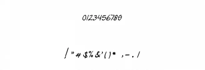 Indonesian Font OTHER CHARS